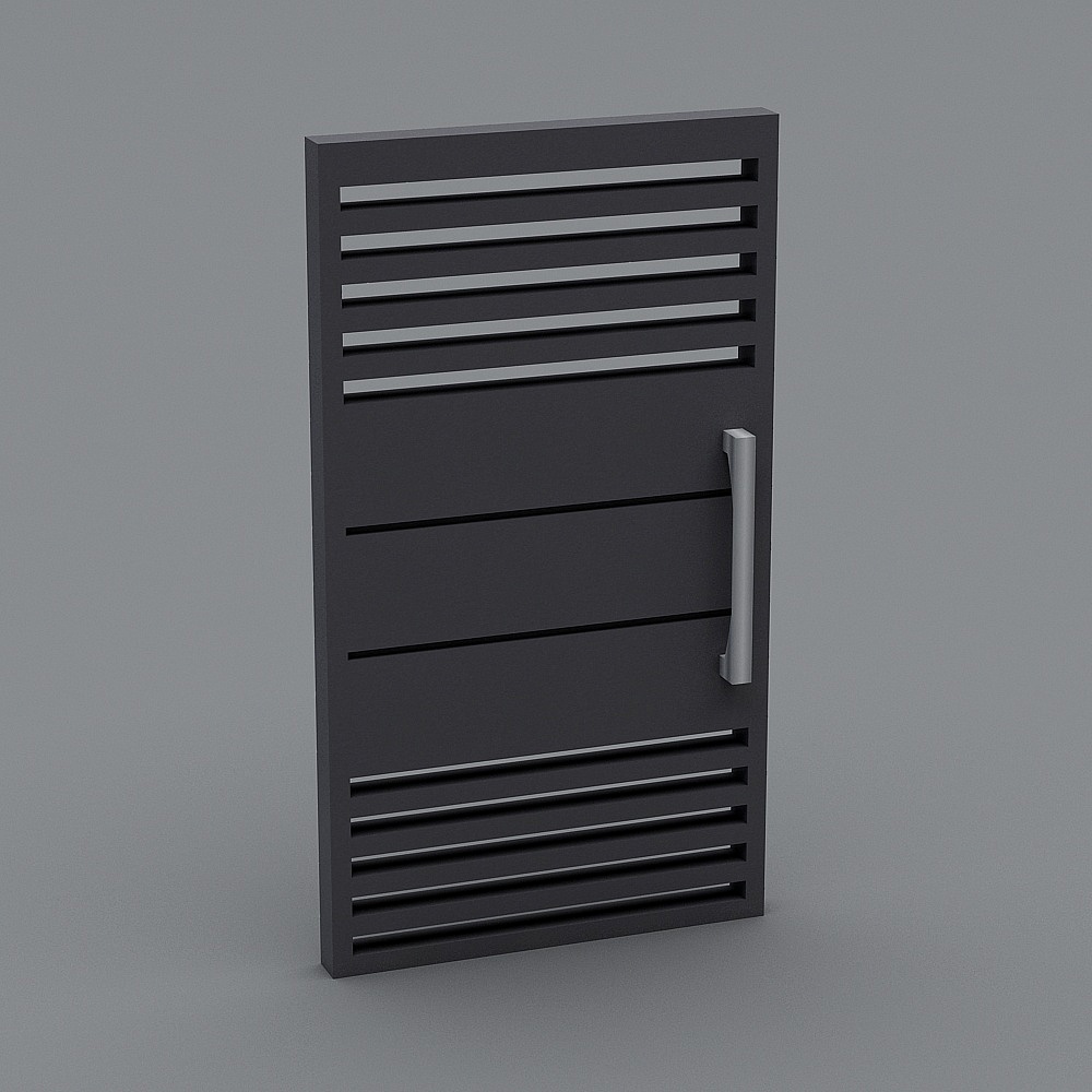 Stylish Minimalist Door 3D model for Modern Spaces