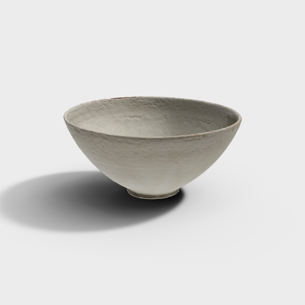 Ancient Charm Porcelain Bowl 3D Model
