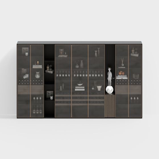Modern Display Cabinet 3D model