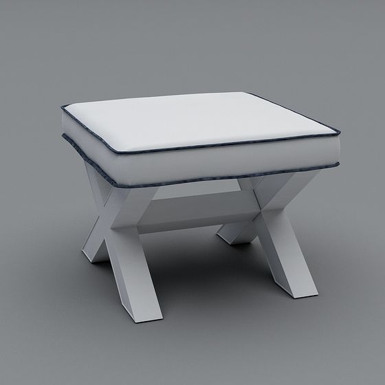 Urban Minimalist Stool 3D model for Modern Spaces