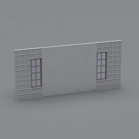 Stylish Low Polygon Wall Panel 3D model