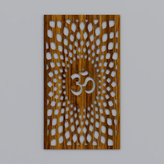 Om Bamboo Panel 3D model