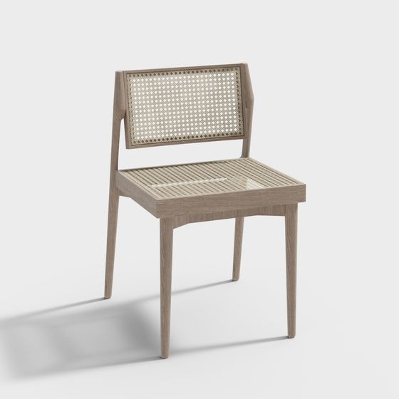 Stylish Low-Poly Chair 3D model for Contemporary Spaces