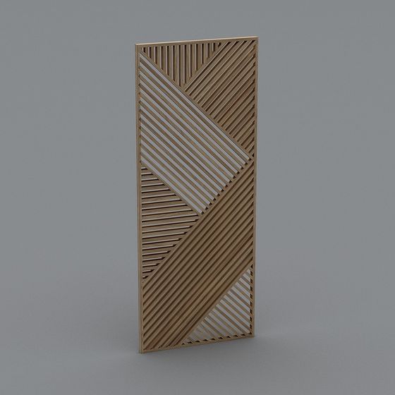 Lattice Panel Low-Poly 3D Model
