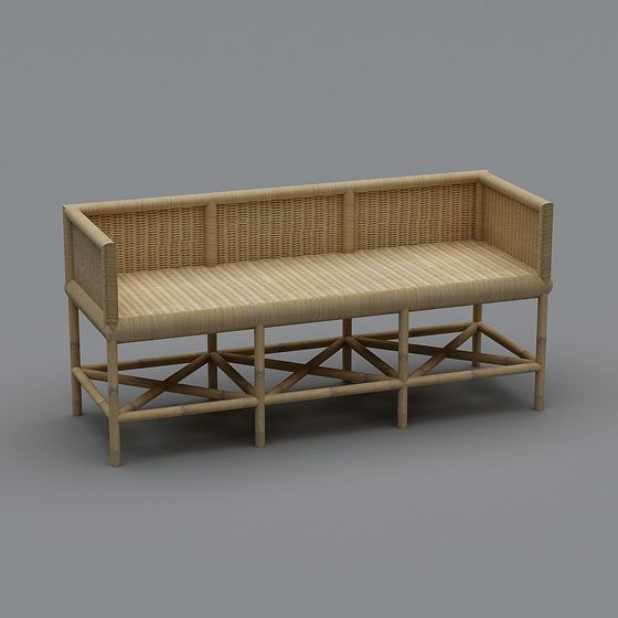 Tropical Retreat Bench 3D model