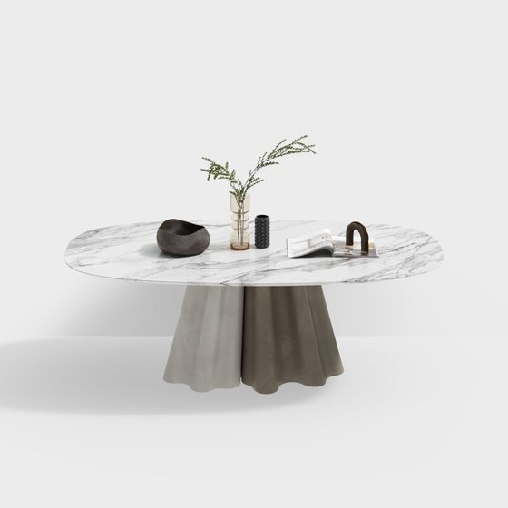 Elegant Round Table 3D model