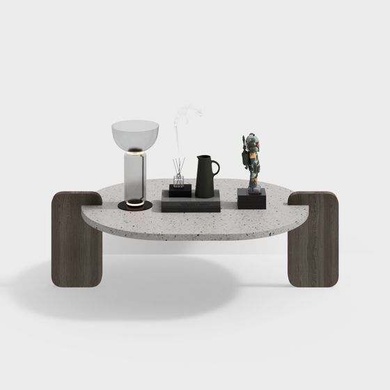 Elegant Round Table 3D model for Modern Interiors