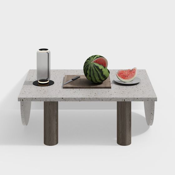 Urban Living Room Coffee Table 3D model for Modern Spaces