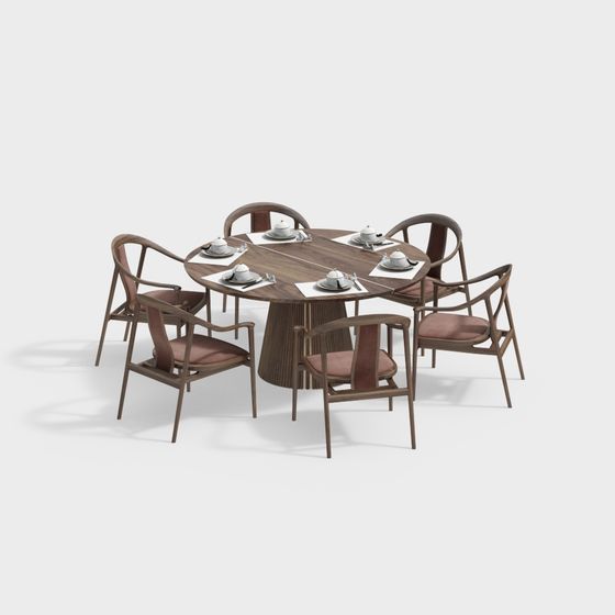 Neo-Chinese Dining Table Set