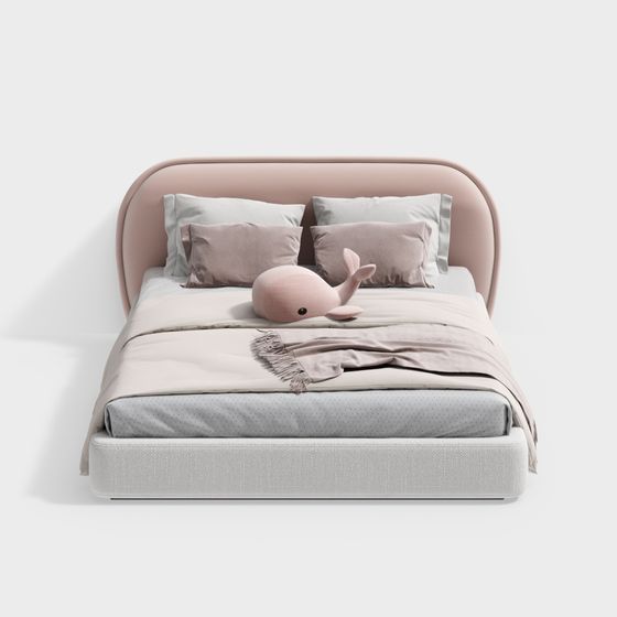 Cozy Retreat Bed 3D model