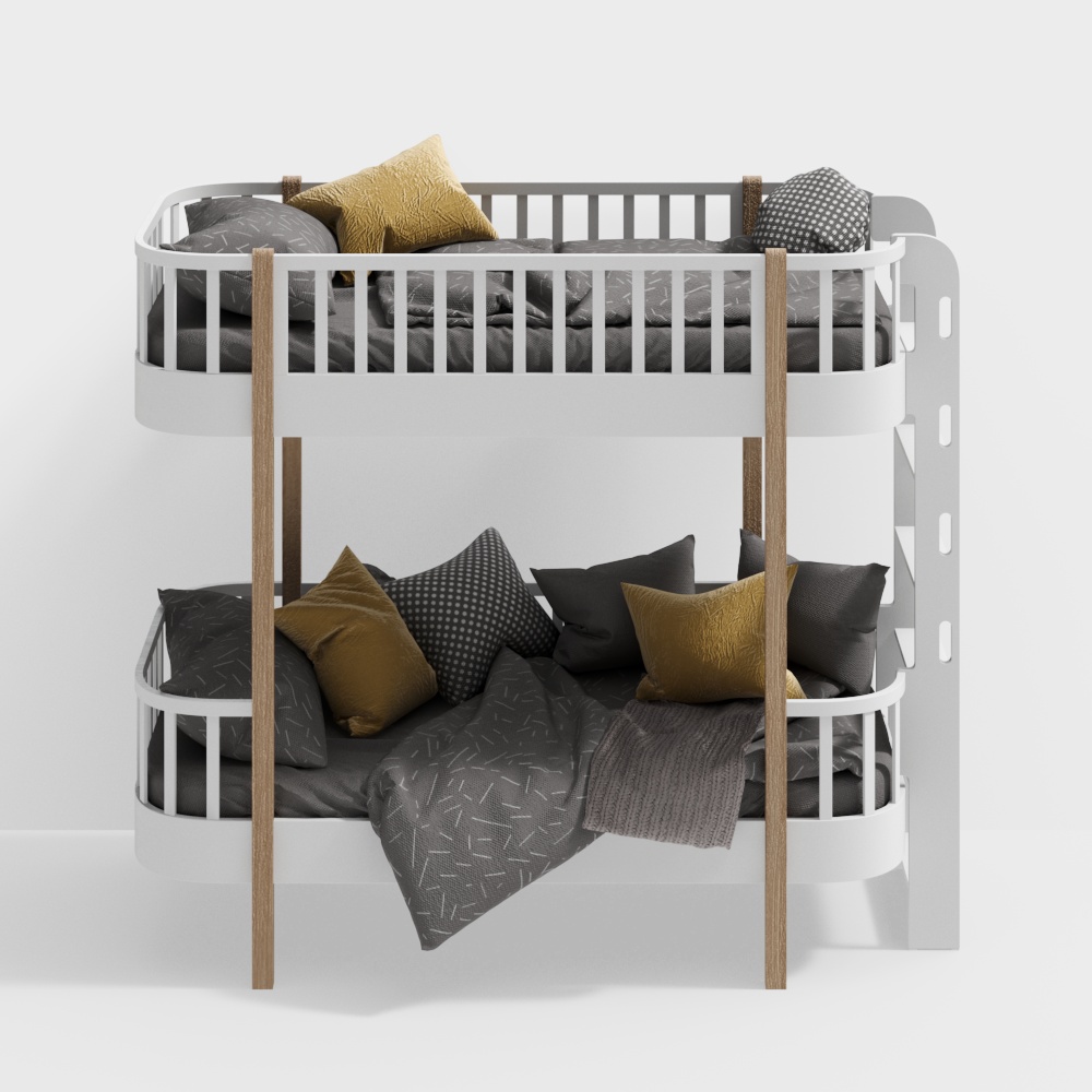 Lit superposé nordique pour enfants