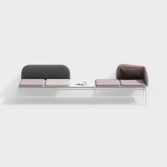 Urban Comfort 3D model - Modern Minimalist Sofa
