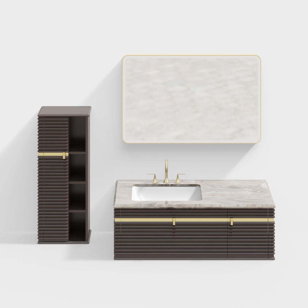 Rongs-Bathroom cabinet Combination bathroom cabinet