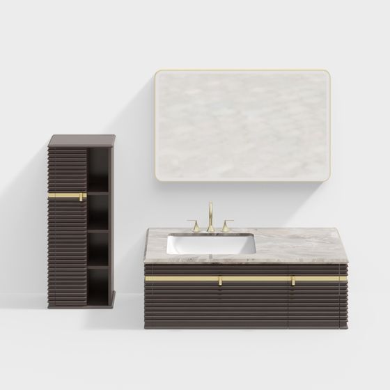 Luxury Modern Bathroom Cabinet 3D model