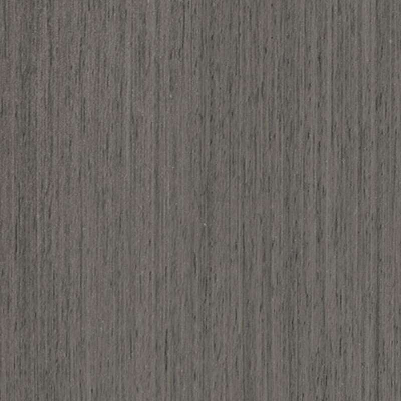 Dark grey wood texture plank with vertical grain pattern and natural surface details on white background
