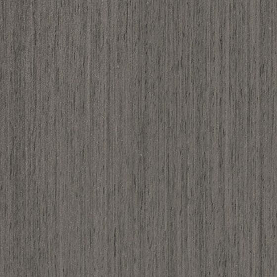 Dark grey wood texture plank with vertical grain pattern and natural surface details on white background