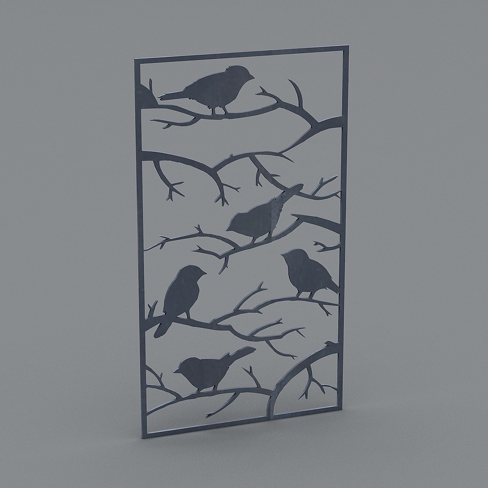 Bird on Branch 3D Model