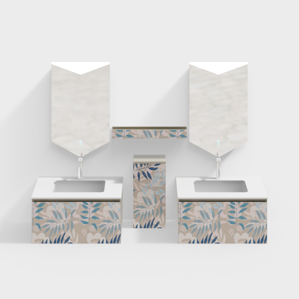 Langs bathroom-RS8213-80 pattern-combination-bathroom cabinet