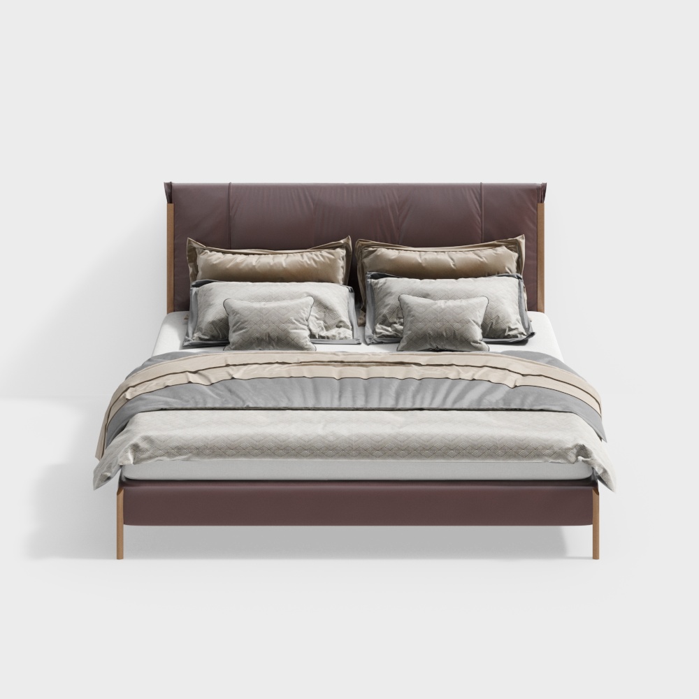 Современная двуспальная кровать