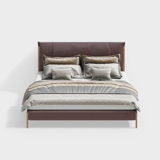 Современная двуспальная кровать