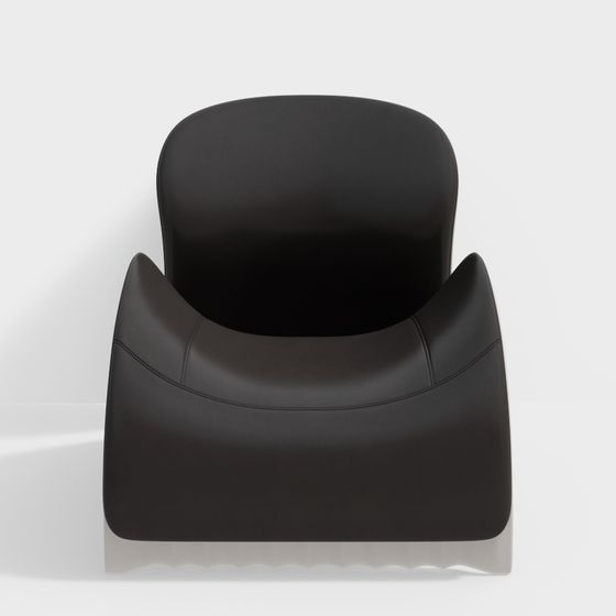 Streamlined Low-Polygon Armchair 3D model