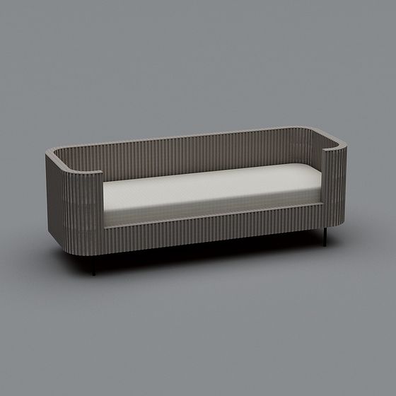 Unique Low-Poly Sofa 3D model for Modern Interiors