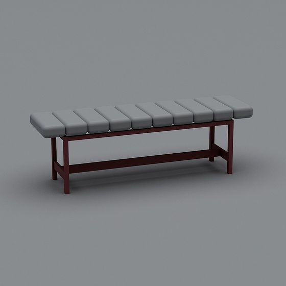 Stylish Urban Bench 3D model for Creative Projects