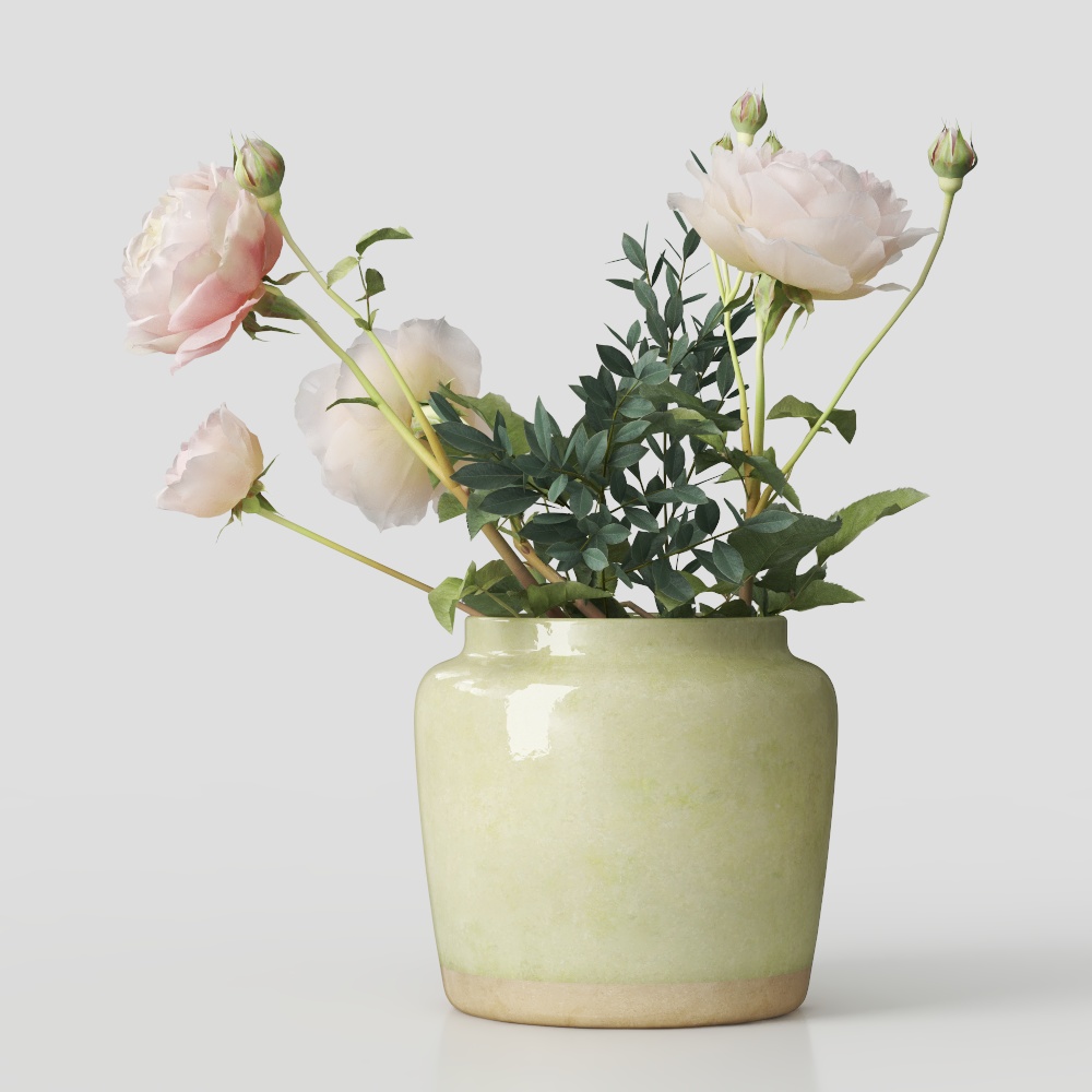 Café d'Asie du Sud-Est - ornements végétaux