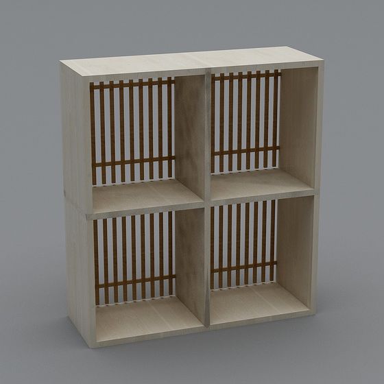 Open Shelf 3D model for Modern Interior Design