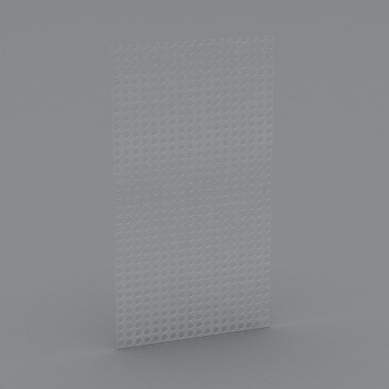 Futuristic Grid Panel 3D model