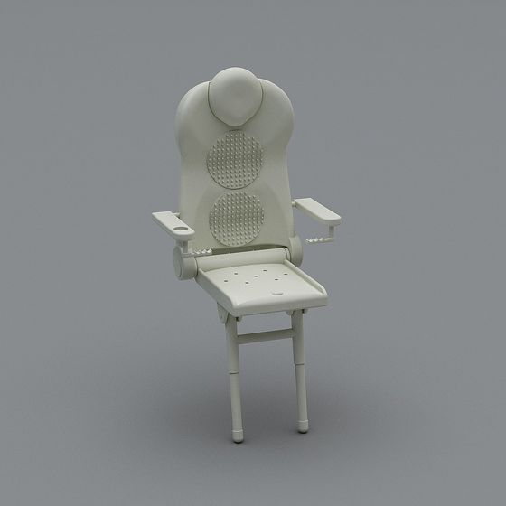 Sleek Low-Polygon 3D Chair Model for Creative Spaces