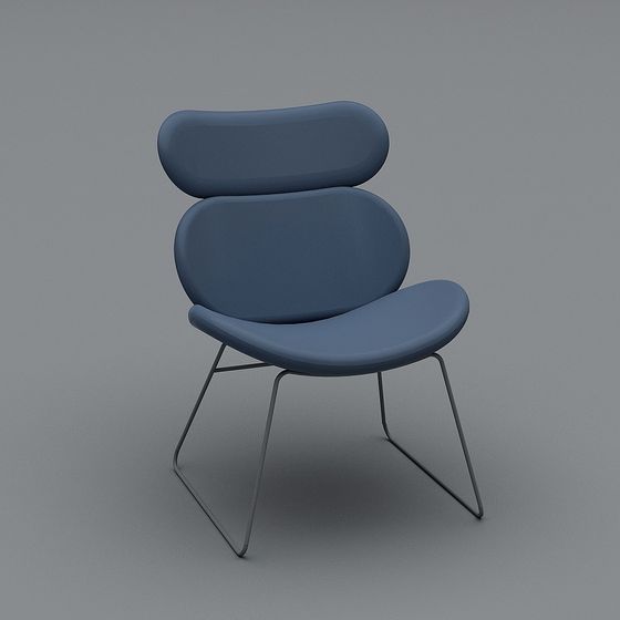 Stylish Lounge Chair 3D model for Modern Spaces
