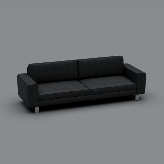 Modern Minimalist Low-Polygon Sofa 3D model