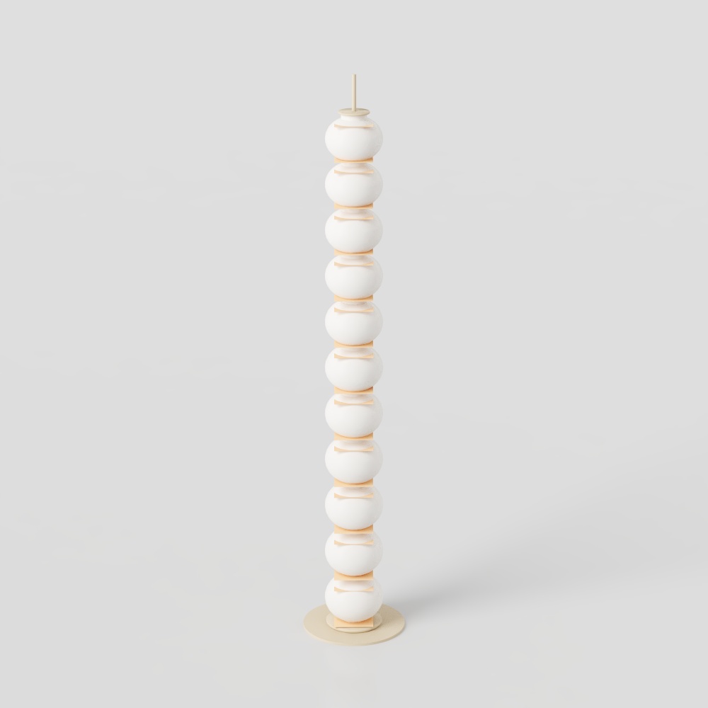 Cream style floor lamp
