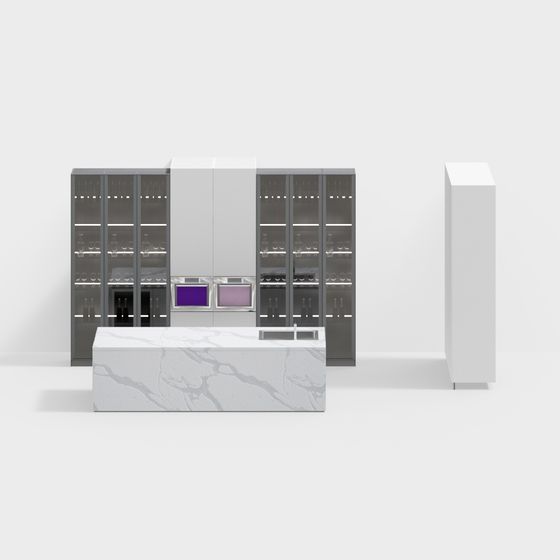 Contemporary Wine Cellar 3D model