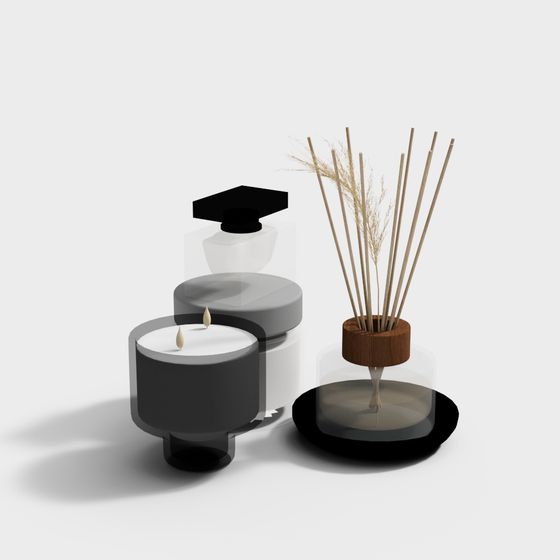 Urban Aroma Decorative Piece 3D model for Creative Projects