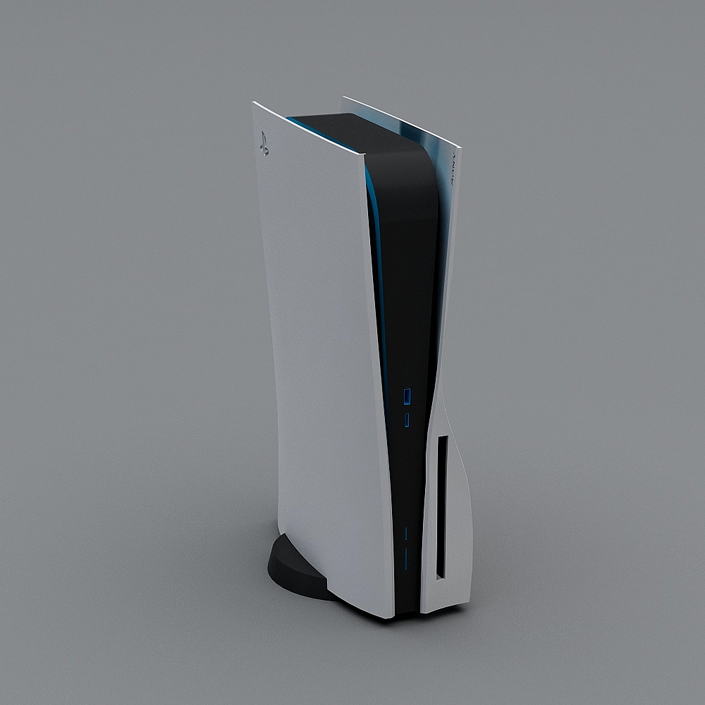 Low-Poly PlayStation 5 3D Model