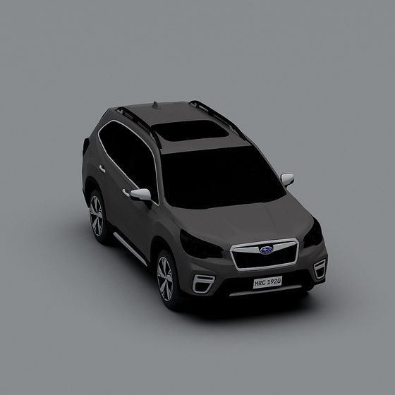 Stylish SUV 3D Model with Low Polygon Design