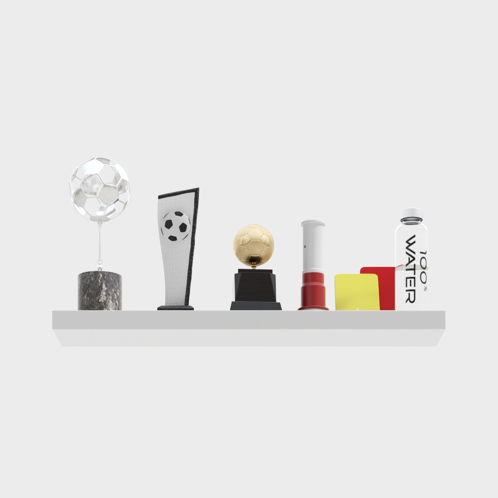 Dynamic Sports Trophies and Accessories 3D model
