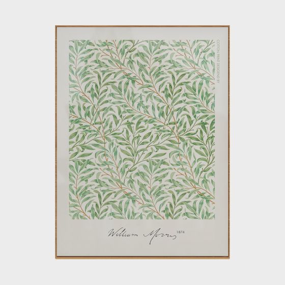 Willow Pattern 3D model Inspired by William Morris