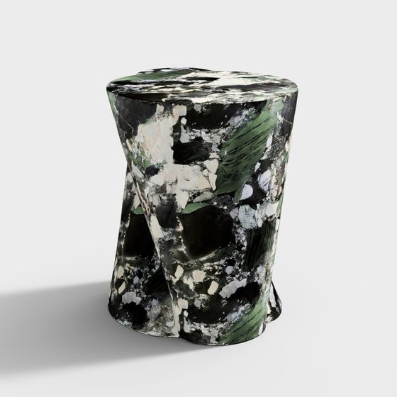 Natural Stone Stool 3D model
