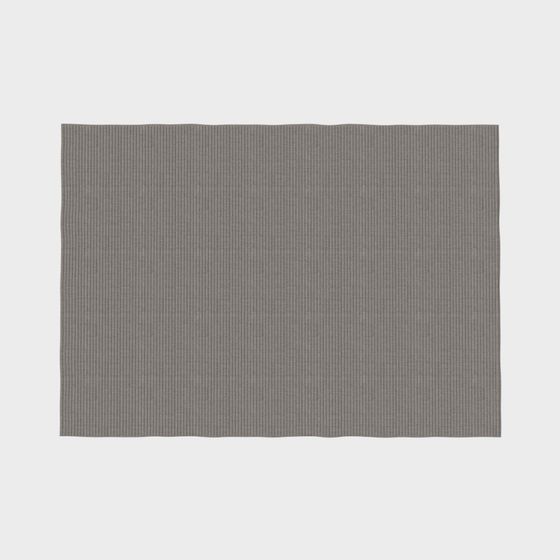 Elegant Gray Carpet 3D Model for Interior Spaces