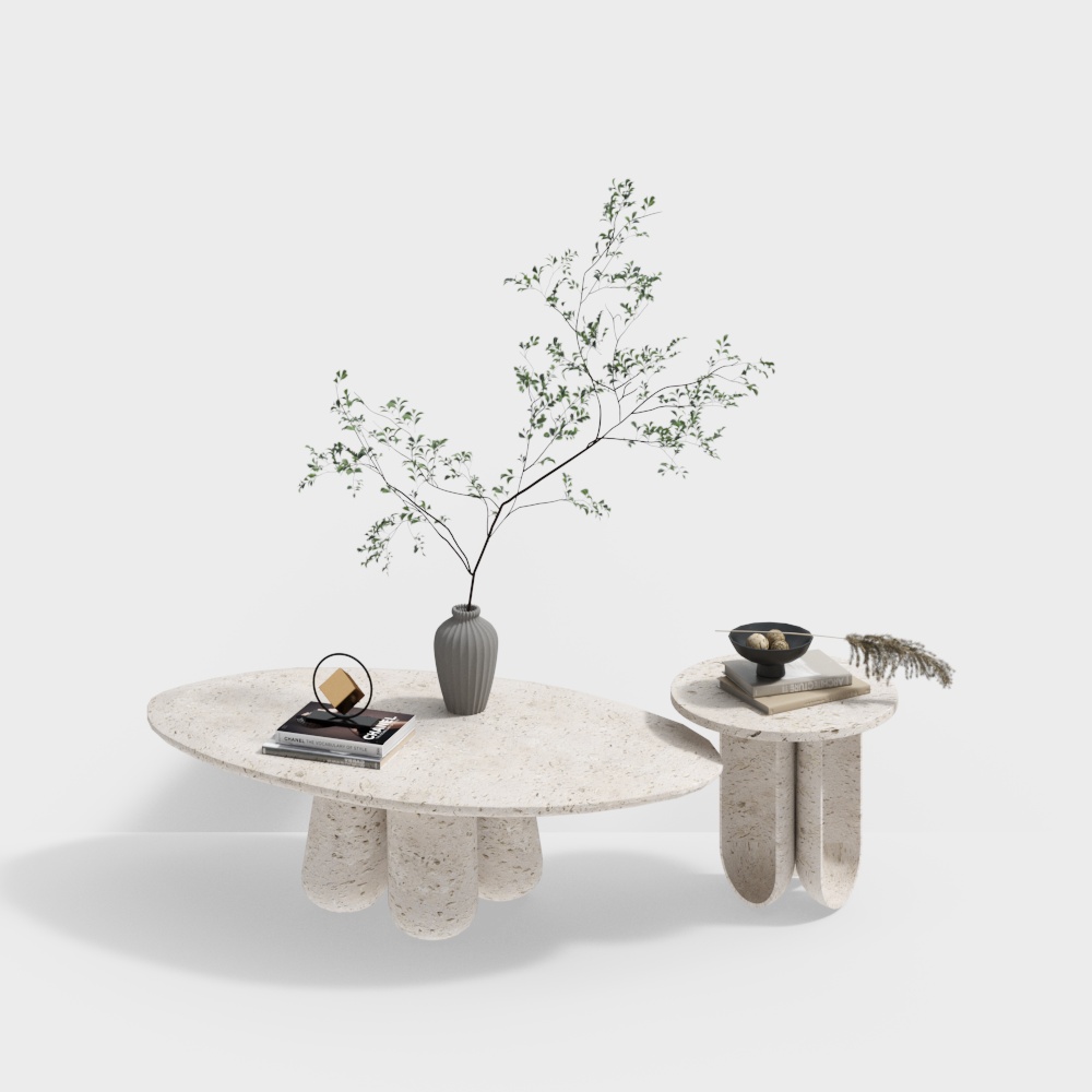 Natural Stone Table 3D model
