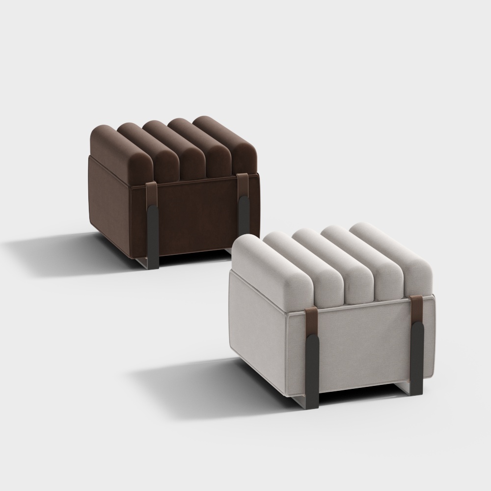 Wabi-sabi style fabric corner sofa combination 3d model ID 11752698 board chair