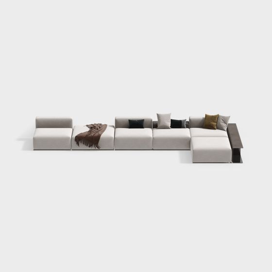 Urban Comfort Sofa 3D model