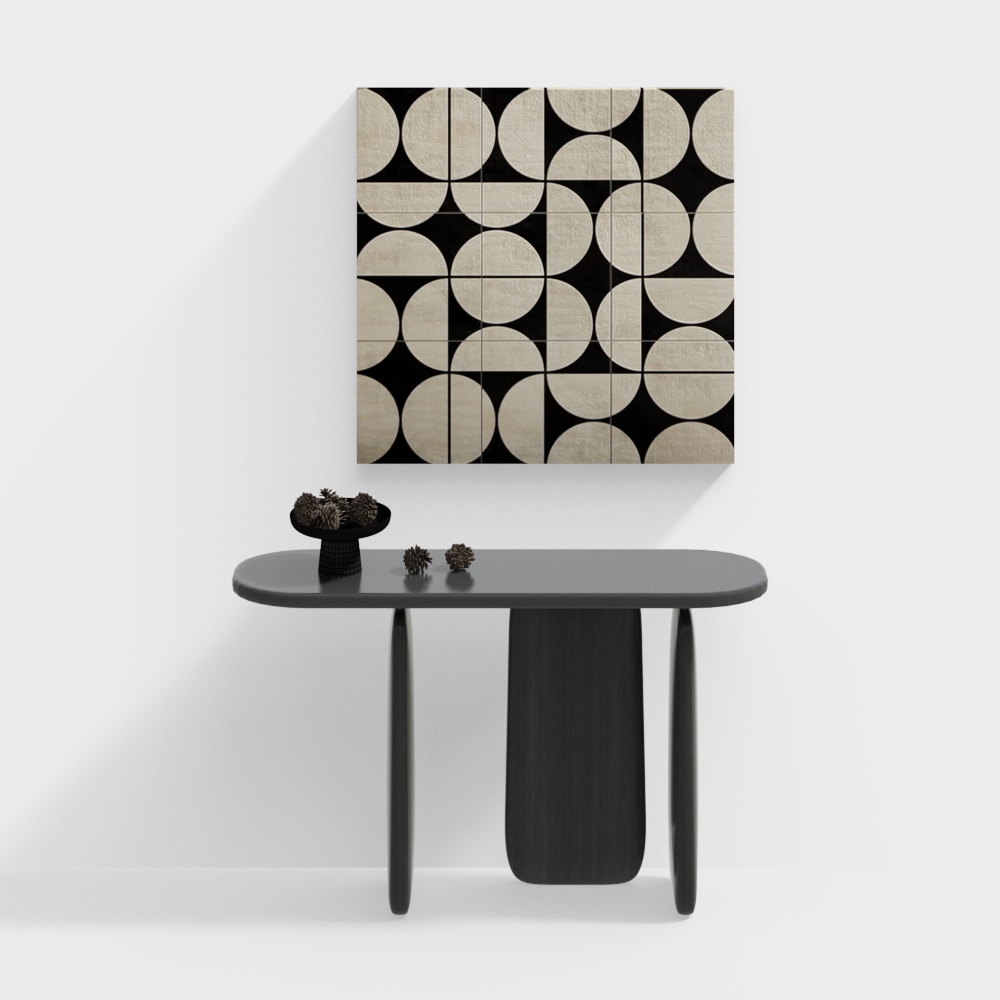 Wabi-Sabi Style Entrance Cabinet