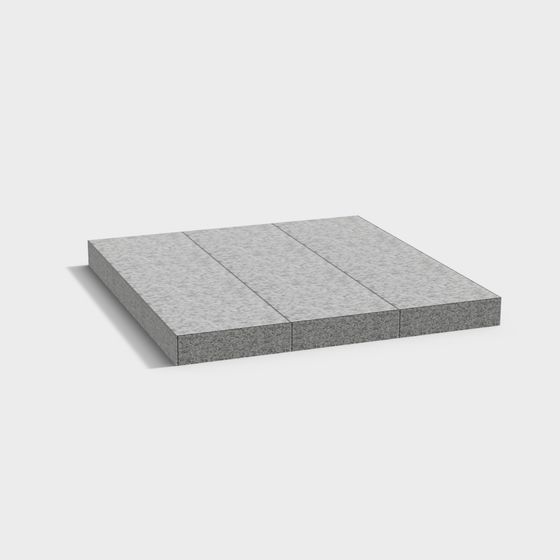 Modern Low-Poly Concrete Platform 3D model
