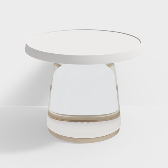 Low-Poly Round Table 3D model Design