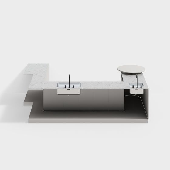 Urban Kitchen Island 3D model