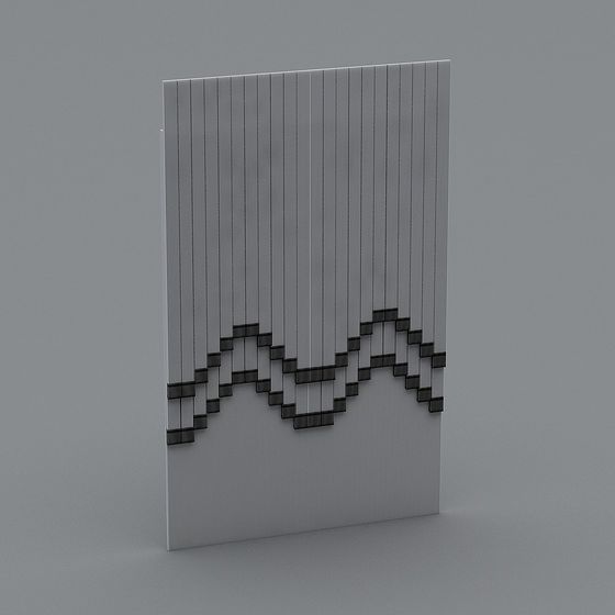 Pixel Wave Panel 3D model